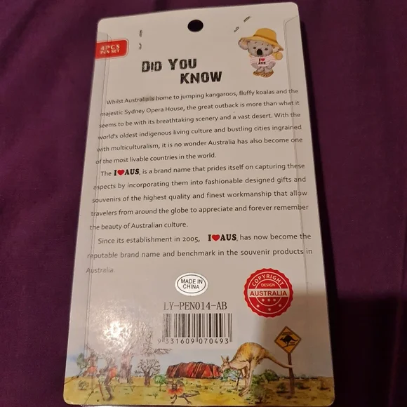 I ❤ AUS Souvenir Pens - Picture 2 of 2
